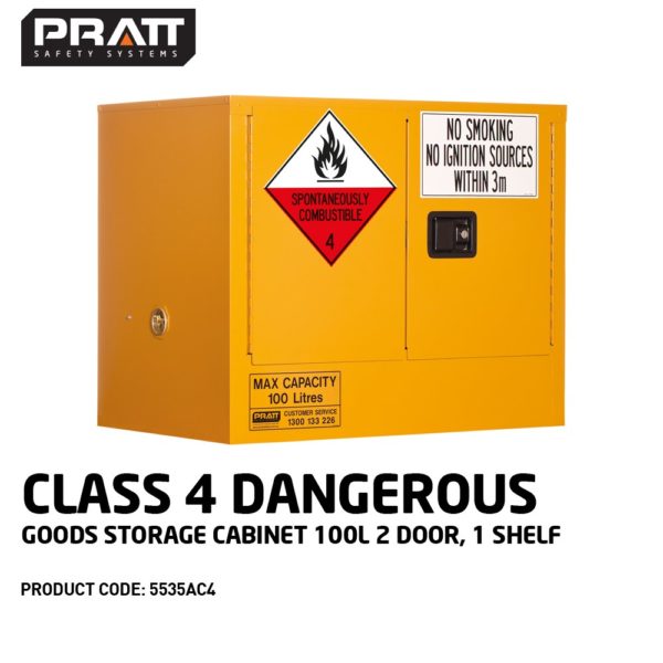 Class 4 Dangerous Goods Storage Cabinet 100L