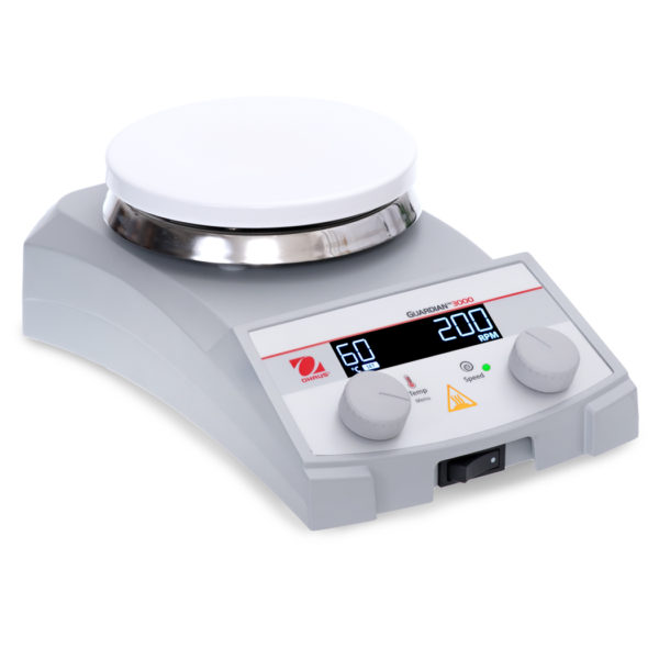 Ohaus Hotplate Stirrer Guardian 3000 Ceramic Top 13.5x13.5cm 15L [e-G31HSRDS]