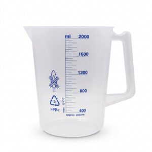 Plastic PP Measuring Jug, printed graduations, 2000ml, EACH