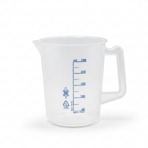 Plastic PP Measuring Jug, printed graduations, 250ml, EACH