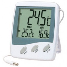 Indoor/Outdoor Thermometer With Alarm (with Max & Min all displayed on 1 screen)